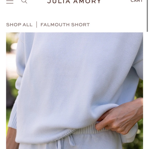 NWT Julia Amory Falmouth Sweater in Gracie Blue Large - Picture 3 of 9